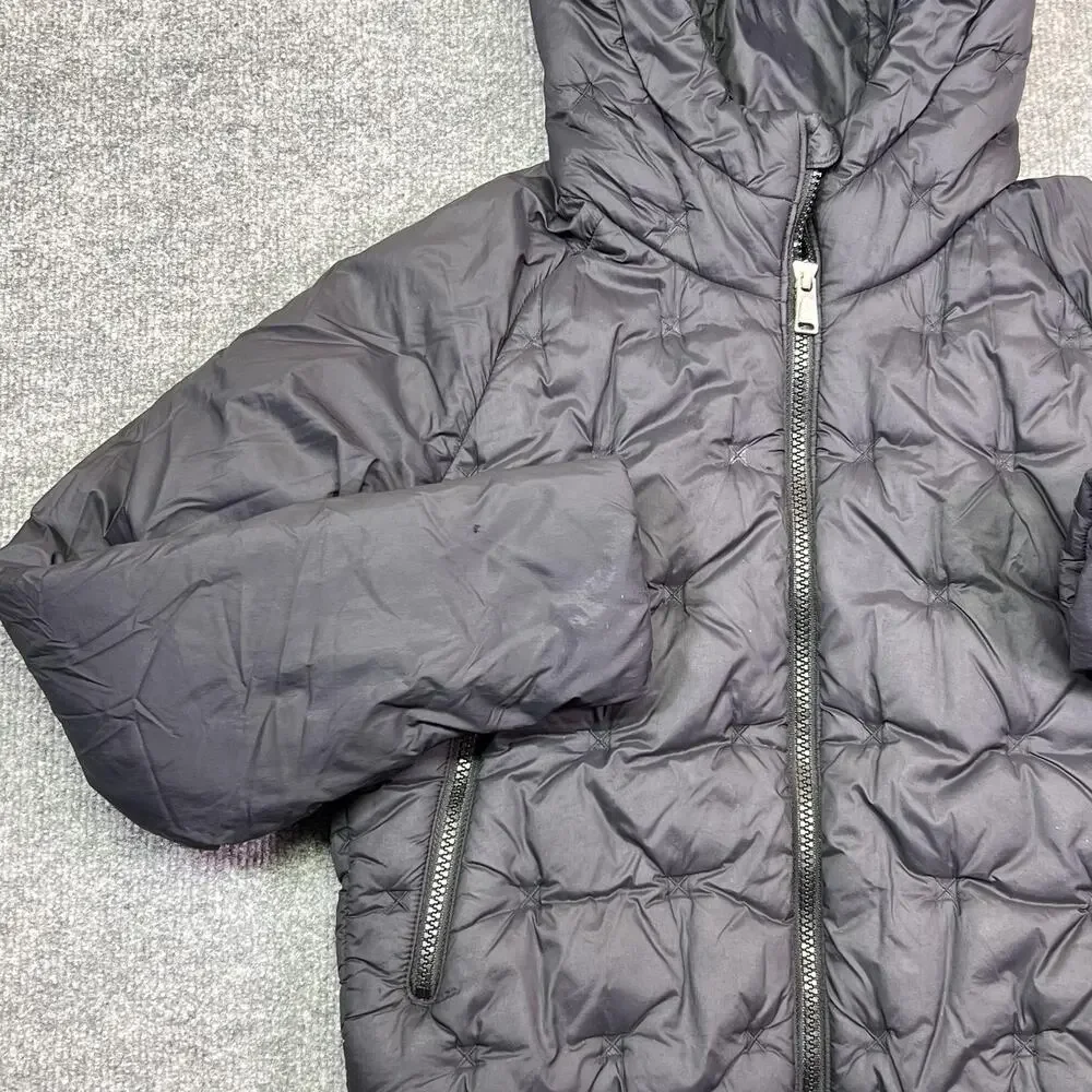 The North Face Puffer Jacket Girls M (10/12) Black Hooded Insulated Winter